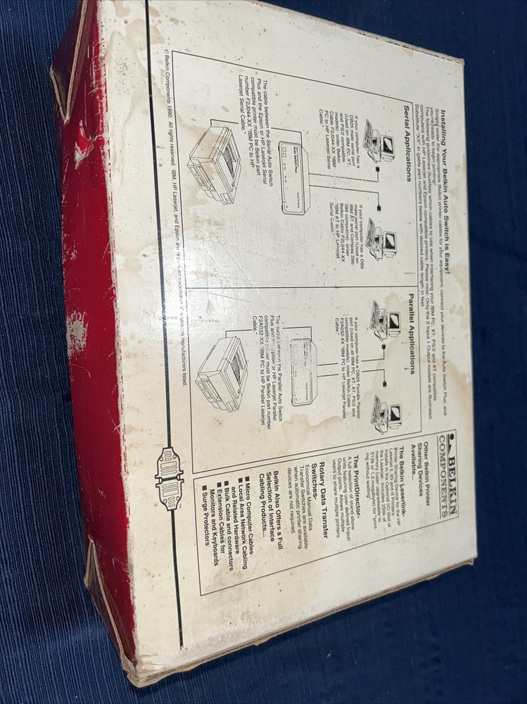 BELKIN COMPONENTS AUTO SWITCH PLUS New In box !!! J25