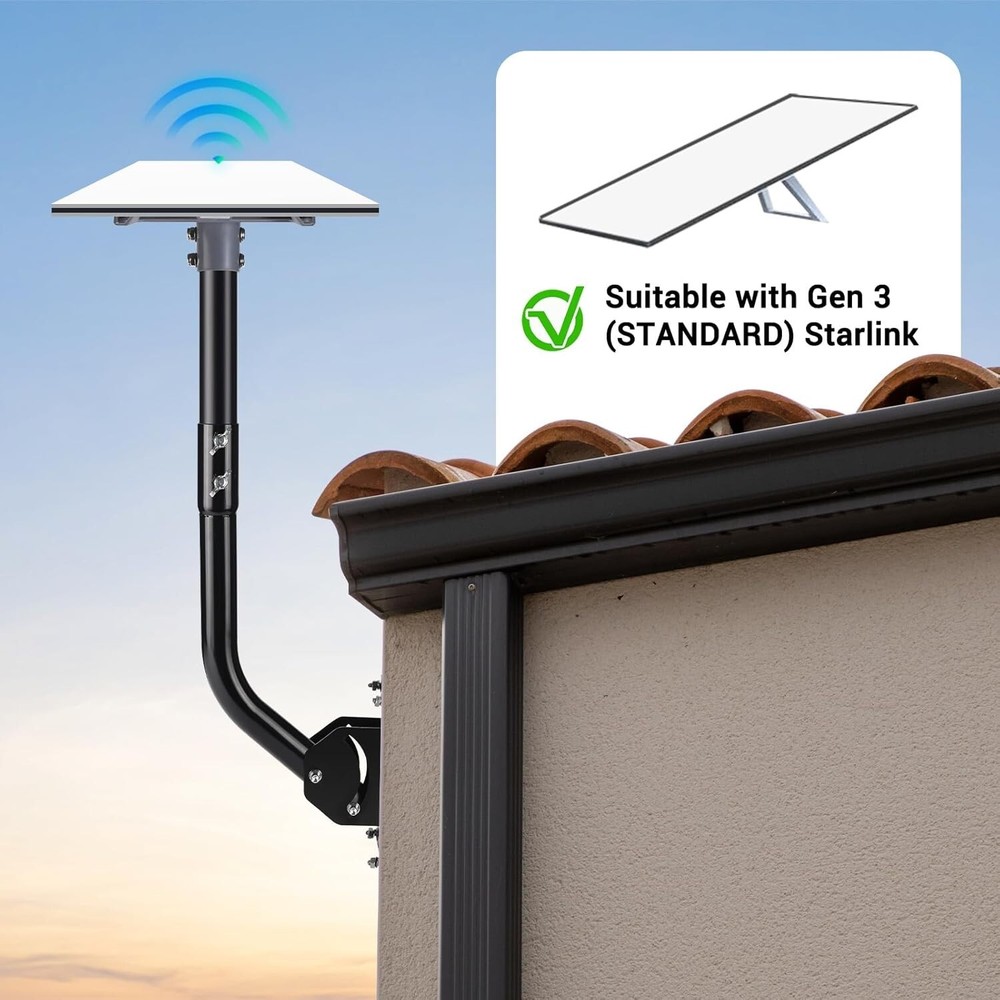 Complete Starlink Gen 3 Mounting Kit - Easy Installation & Versatile Options