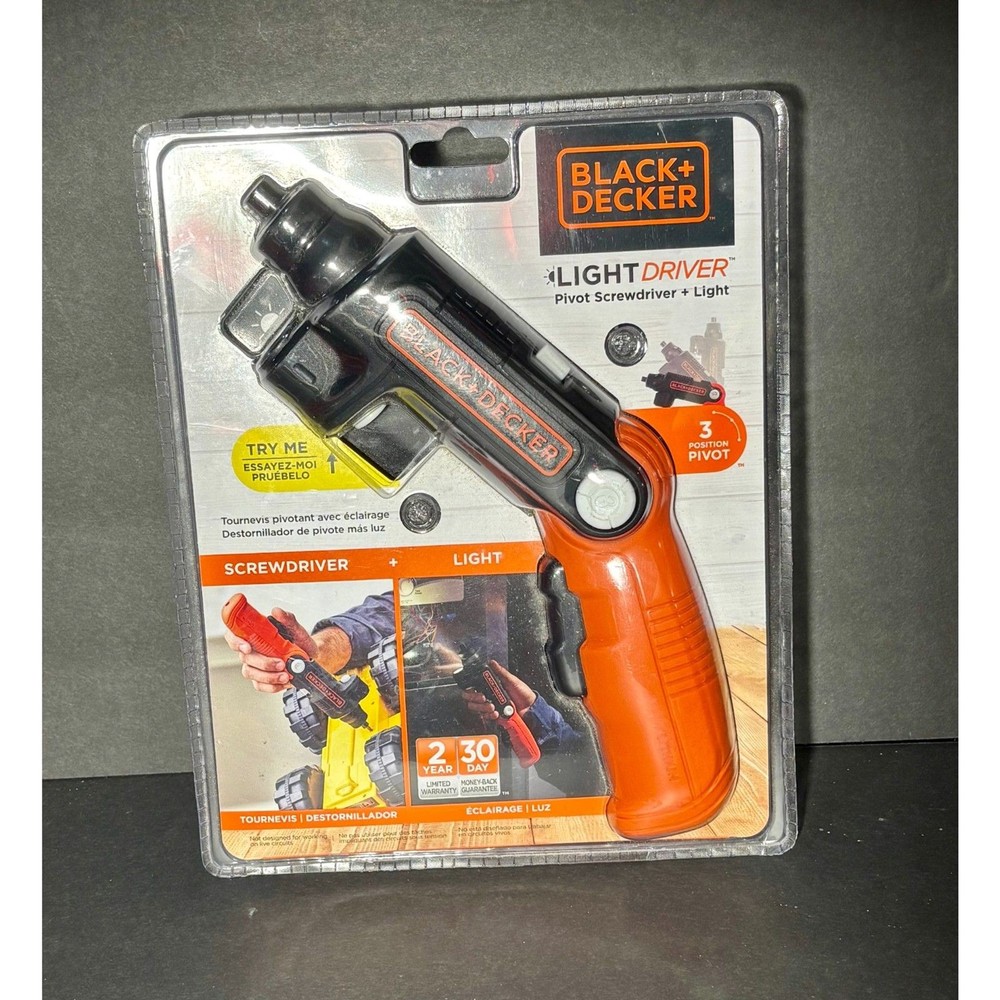 Black & Decker LightDriver Pivot Screwdriver 4V Max BDCFSL20C New Sealed