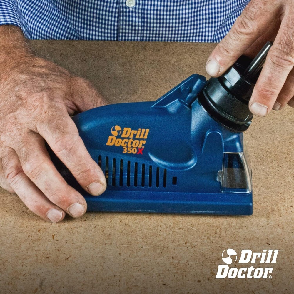 DD350X Drill Bit Sharpener 3/32"-1/2" Electric Sharpener Carbide&Tin-Coated Bits