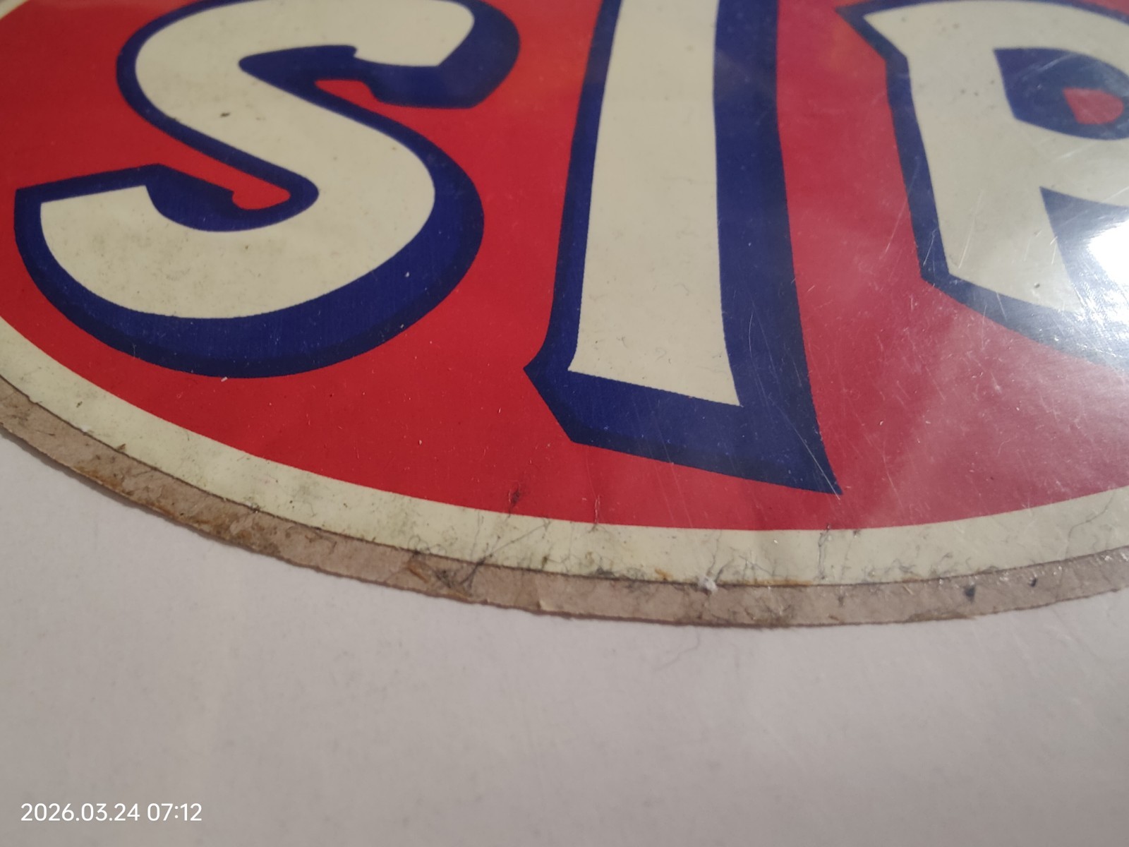 Vintage STP 5.5" Decal Sticker NASCAR NRHA Hot Rod Racing Fuel Oil