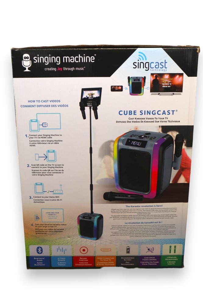 The Singing Machine Cube Casting Karaoke With Microphone (SMC2068)™