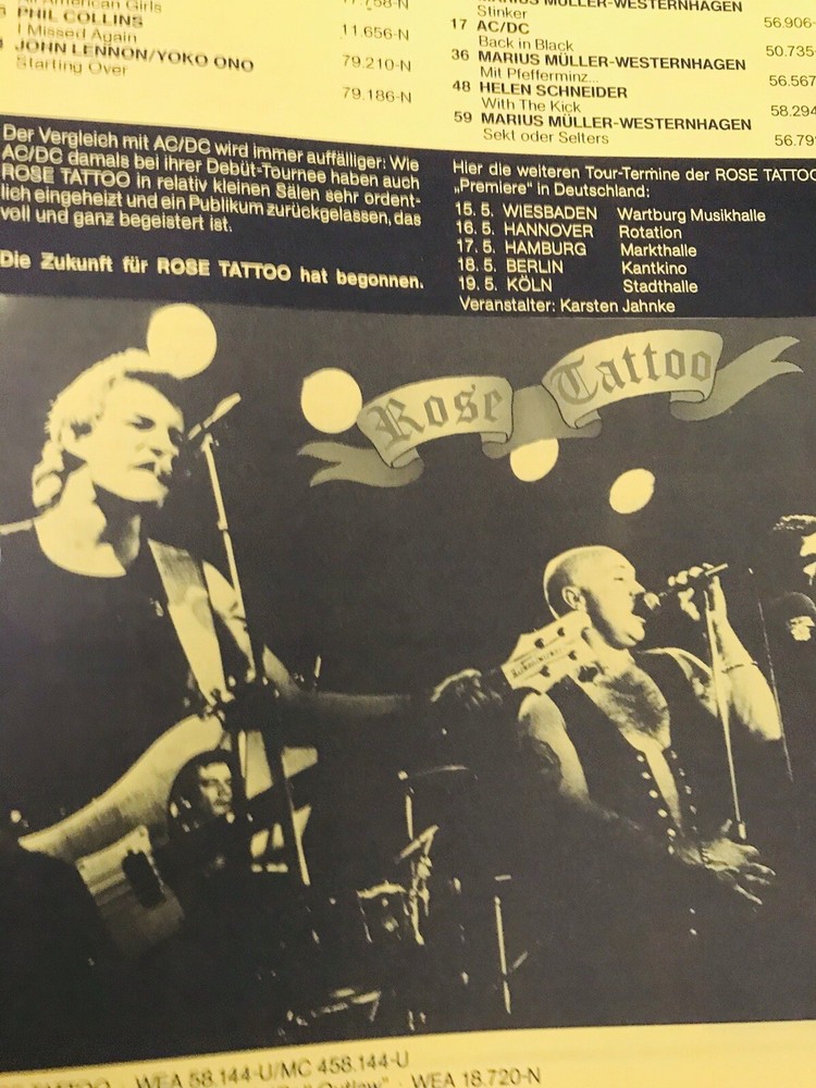 VAN HALEN 1981 Original FAIR WARNING Germany Warner Bros Co. Import Press