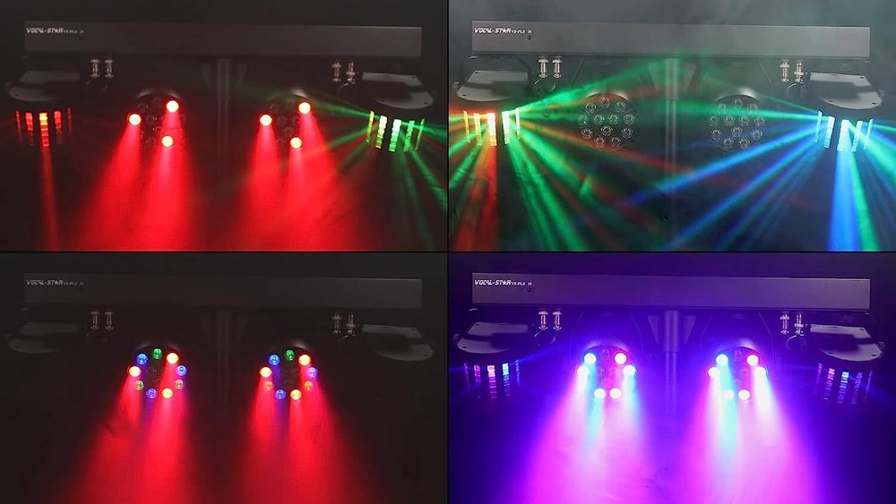 DJ Light System Set With Tripod And Remote Control LED PAR Derby Light Effects