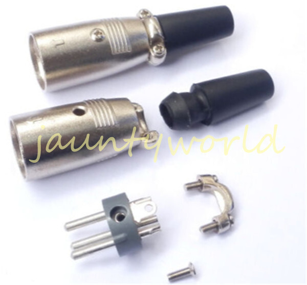 1PCS MicrophPatch XLR Male 3-pin Plug Connector