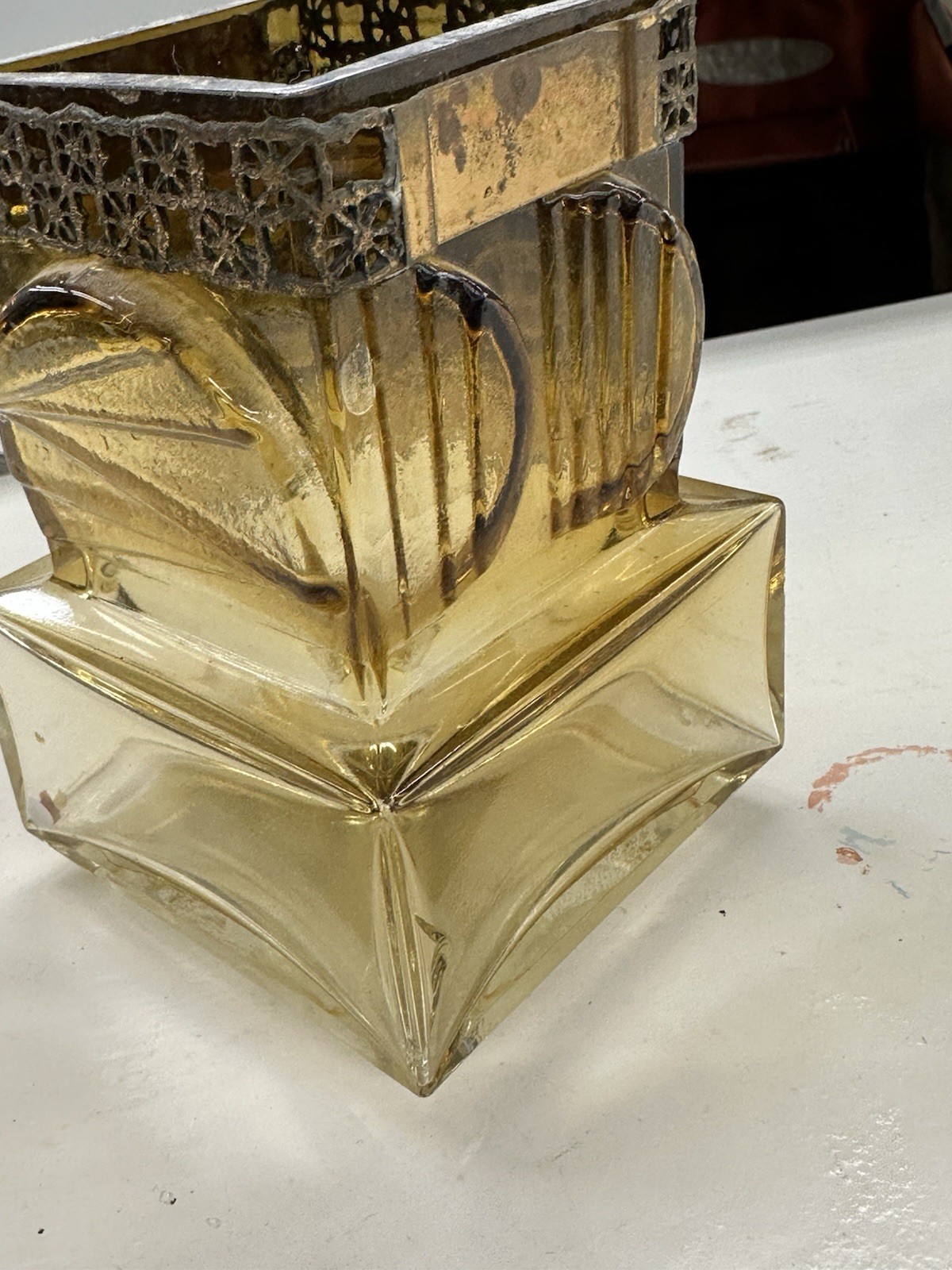 Art Glass Vase By Pentti Sarpaneva For Oy Kumela, 1960s Brutalist Mid-Mod 5-1/2"