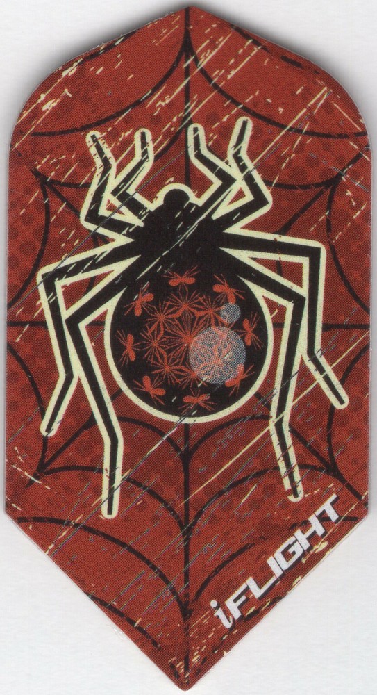 Itsy Bitsy Spider Slim Dart Flights: 3 per set