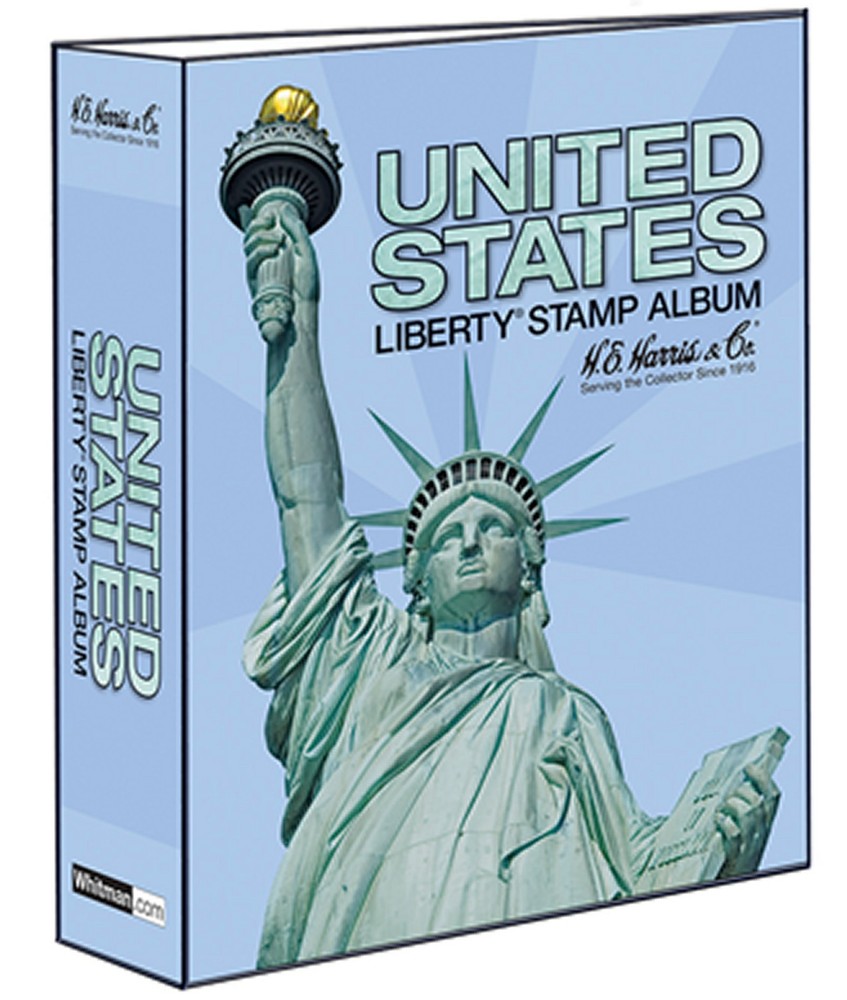 HE Harris United States Liberty Stamp 3" 2 POST TRADITIONAL BINDER ONLY HEBDLIB