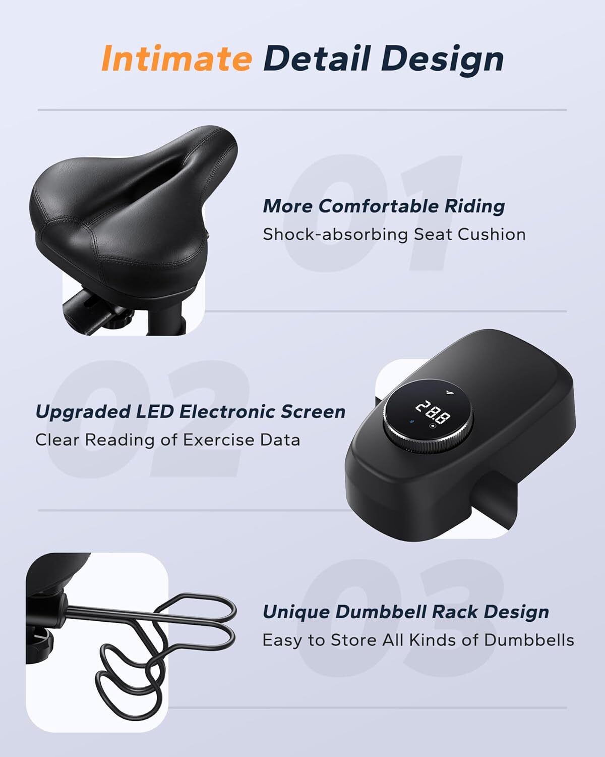 MERACH S26 Pro Exercise Magnetic Stationary Bike Low Noise Indoor Cycling Bike