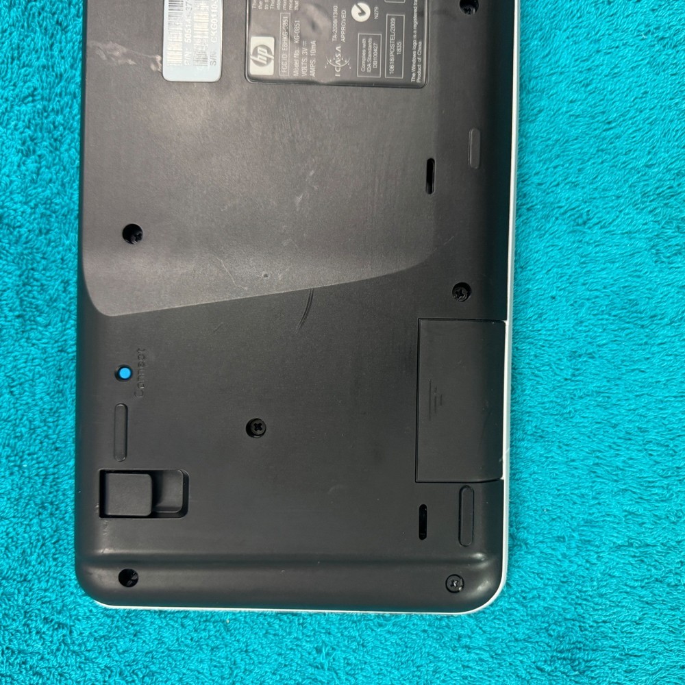 HP Wless Keyboard and Engage Mouse Set Black Silver Multimedia Keys Numeric Pad