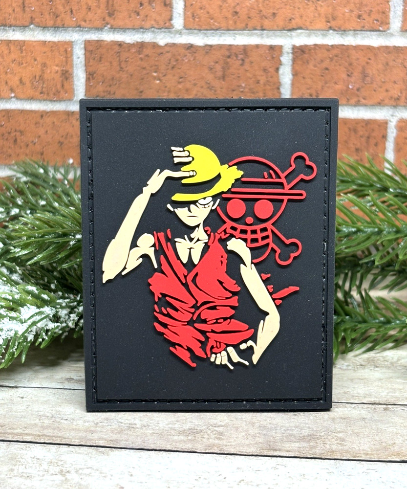 PVC Tactical Patch- Luffy Patch - Straw Hat One Piece Jolly Roger Morale Patch