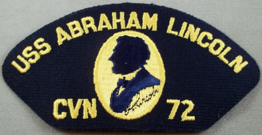 US Navy Cap Patch USS Abraham Lincoln CVN - 72