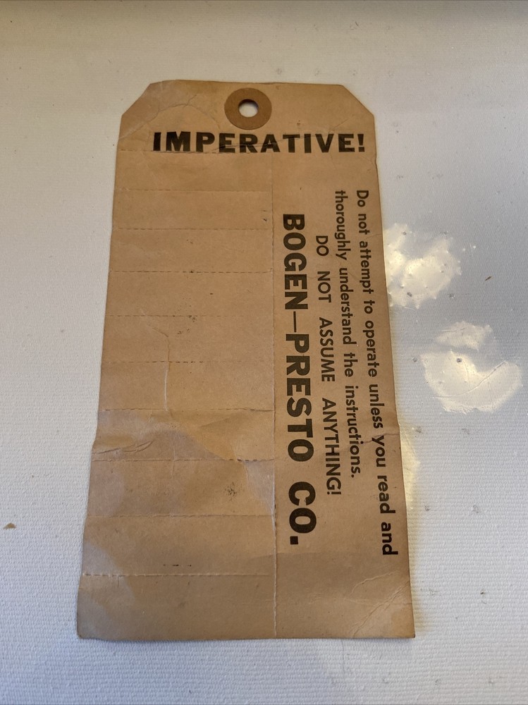 Vintage Bogen PX60 MPX Unit Stereo Decoder Tube Multiplex Service Tag #I