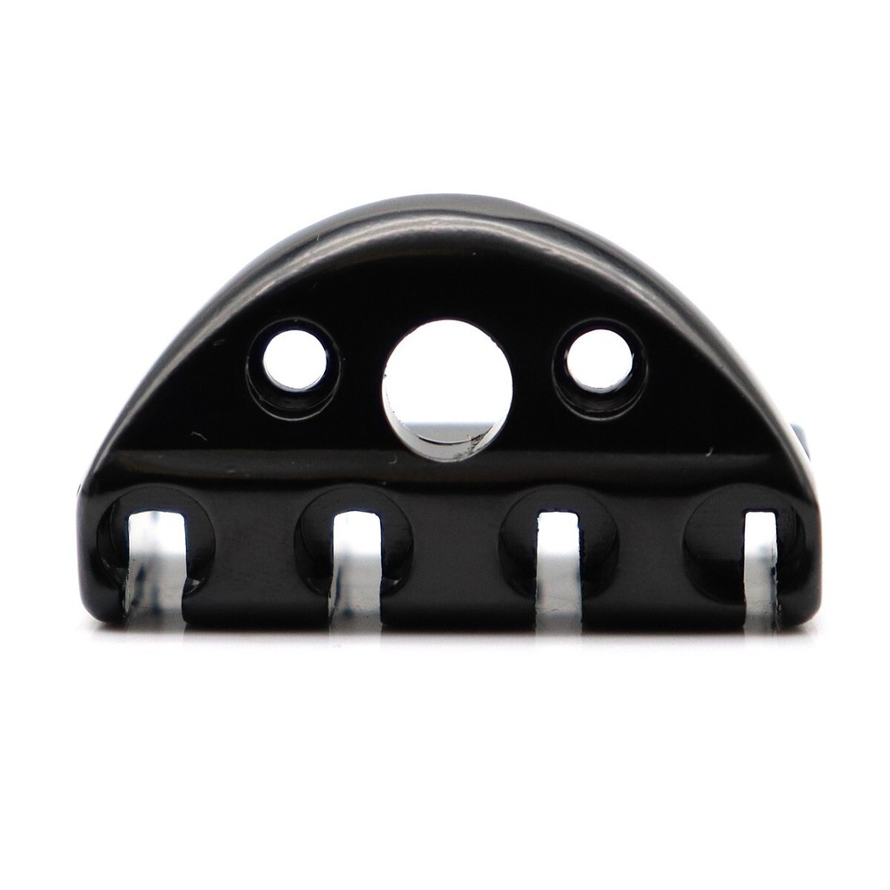 Headless 4string Electric Bass Roller Tailpiece Bridge set Fixed Hardtail Saddle
