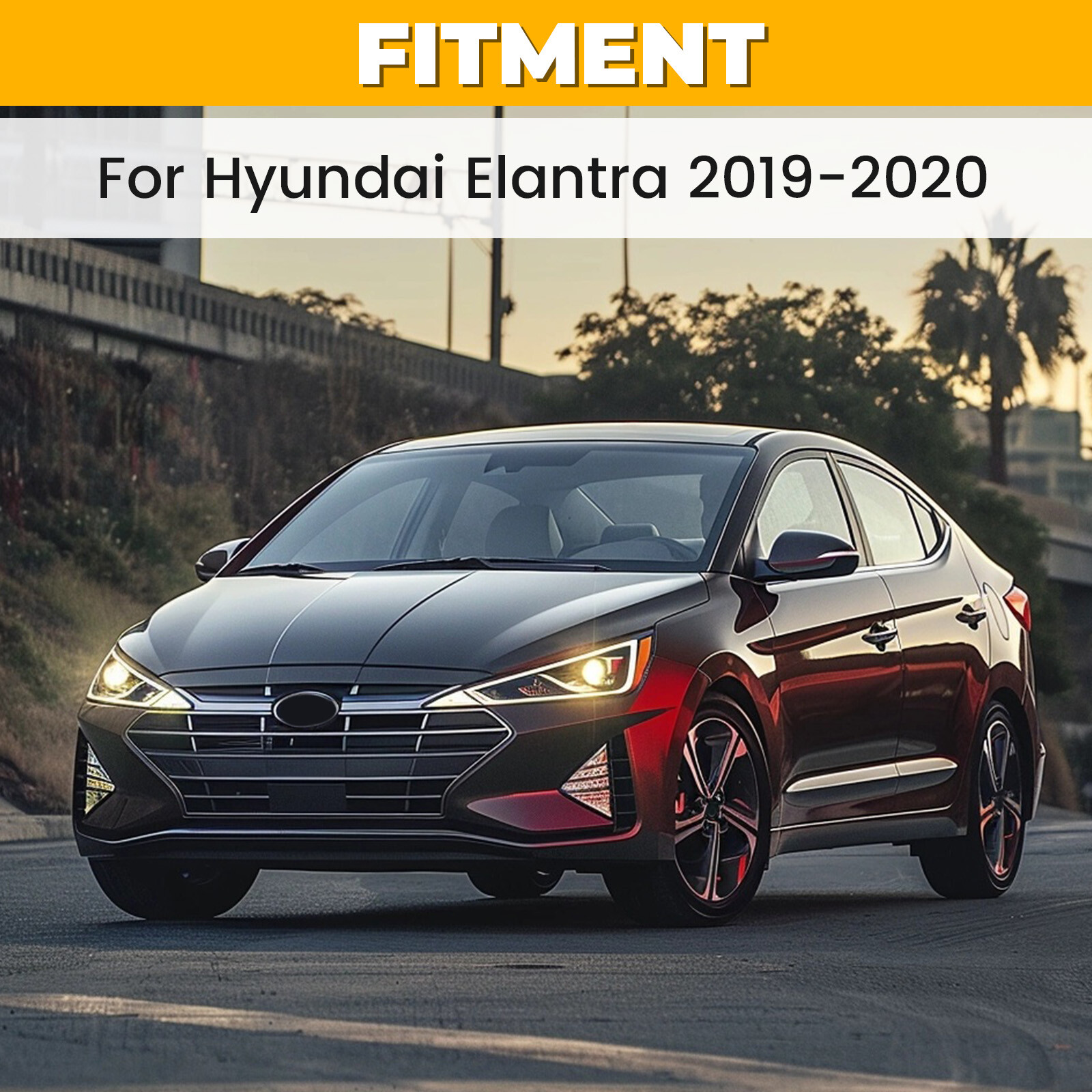 Rear Lower Valance Bumper Cover For Hyundai Elantra 2019 2020 Air Deflector