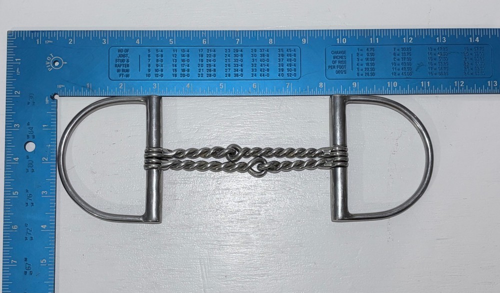 Coronet Double Twisted Wire Hunter King Dee Ring English Bit