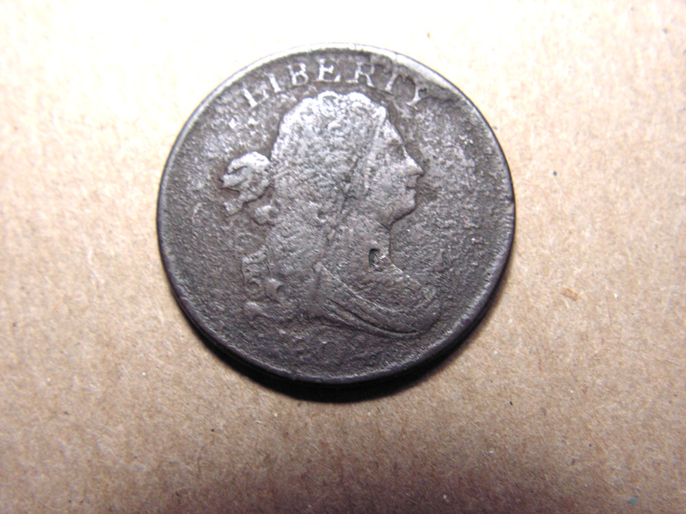 1804 Draped Bust Half Cent, Crosslet 4 Stems.