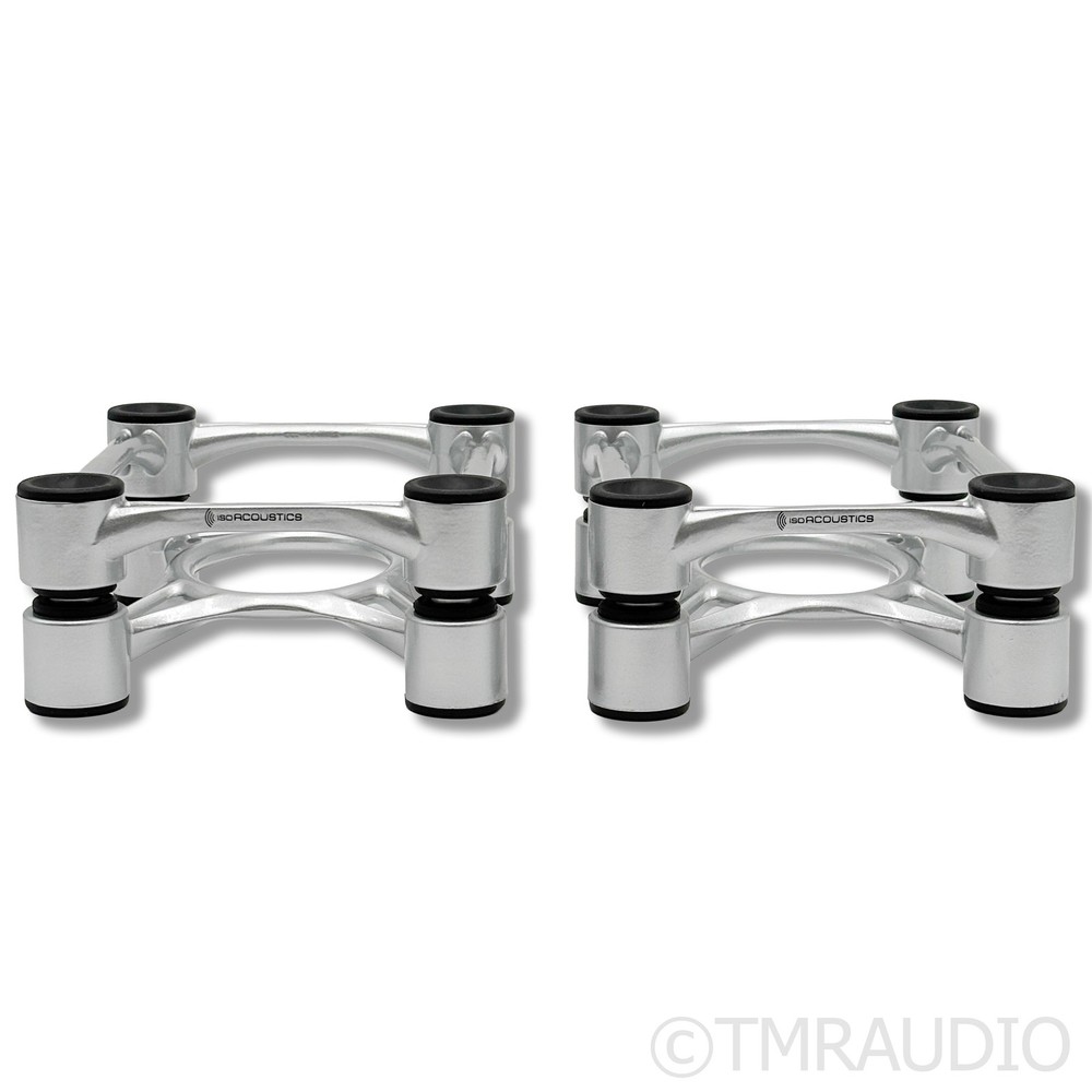 IsoAcoustics Aperta Isolation Stands; Silver Pair