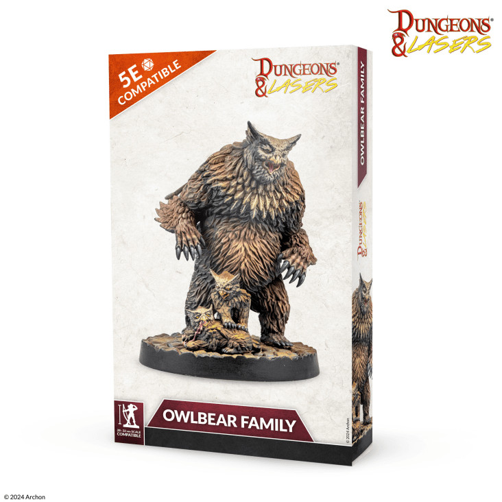 Owlbear 28mm D&D Dungeons & Lasers Archon Studio