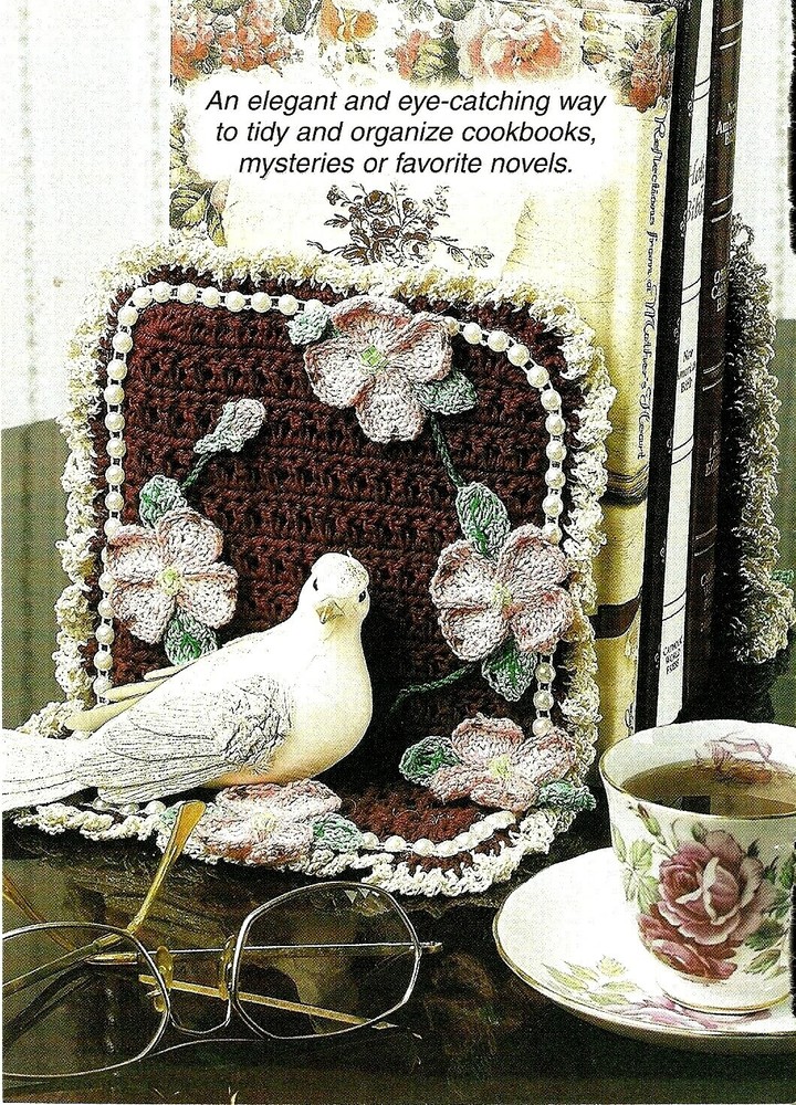 ELEGANT Bookends/Crochet Pattern INSTRUCTIONS ONLY
