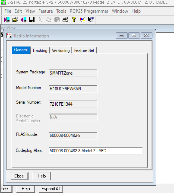 MOTOROLA XTS 5000 M2. LAFD. 700/800 / 500008-000482-8 SCANNER ONLY.