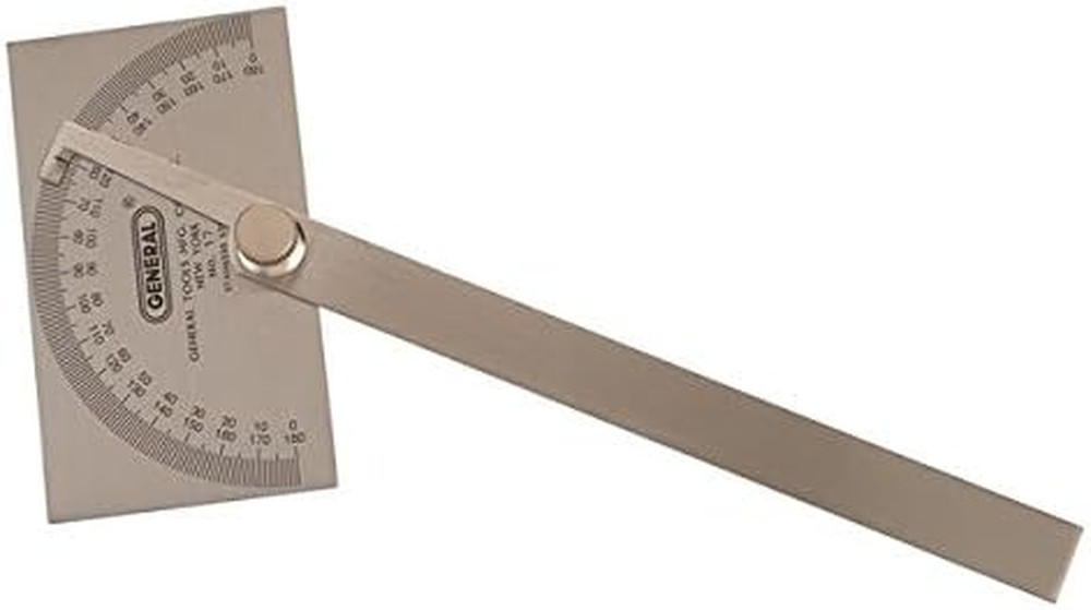 Angle Protractor #17 Stainless Steel Square Head - Measuring Tool for Ca