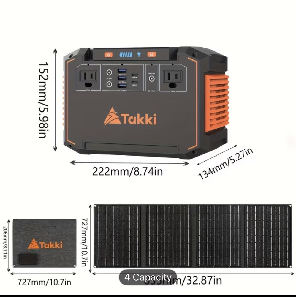 Versatile Portable Power Station with Multi-Charging Options & Safety Features