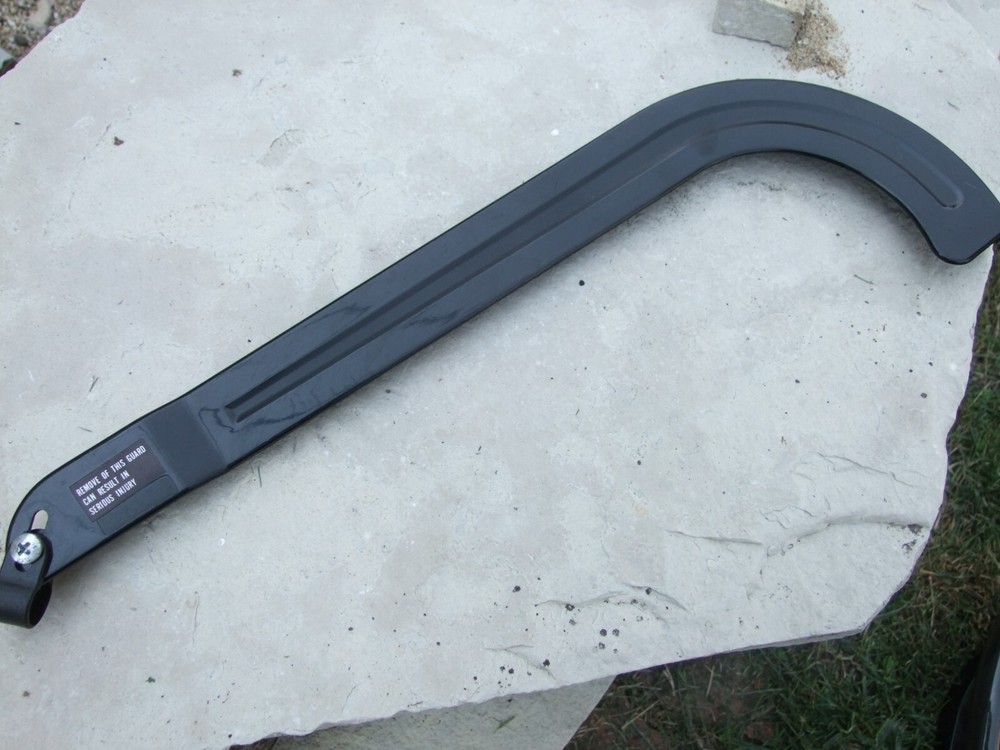 Black colored chain guard for BMX Bicycle, 16" long