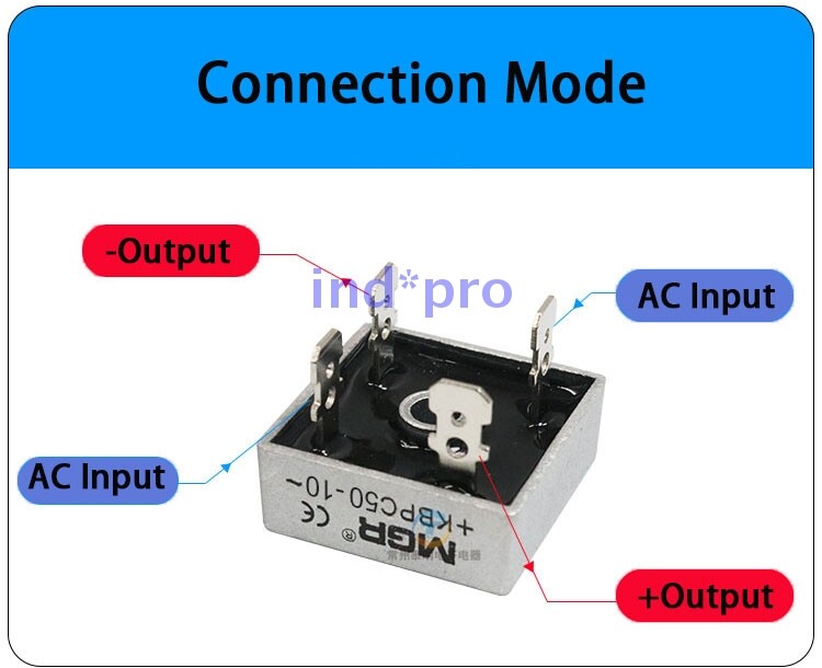 1PC Single Phase Rectifier Bridge Module 15A 20A 35A AC To DC 12V 24V 10 PC