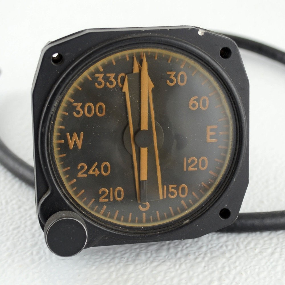 WWII US Navy Bendix Eclipse Magnesyn Indicator Mark I Mod E 1944