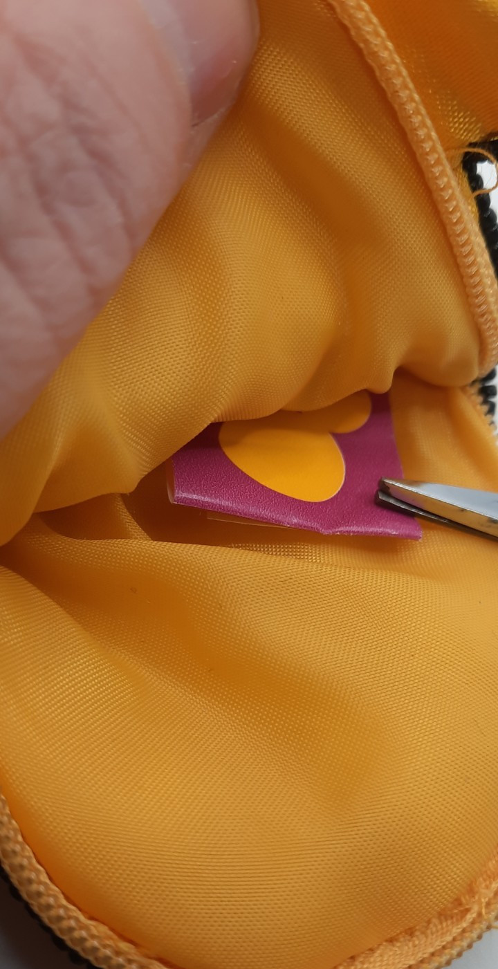 Disney Winnie The Pooh Beaded Zippered Coin/Change Purse w/Tag UNUSED