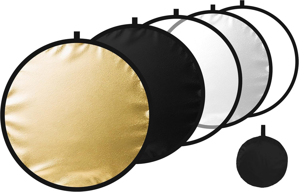24/32/43/52In Reflector Photography,5 in 1 Light Diffuser with Panel &Bag Light
