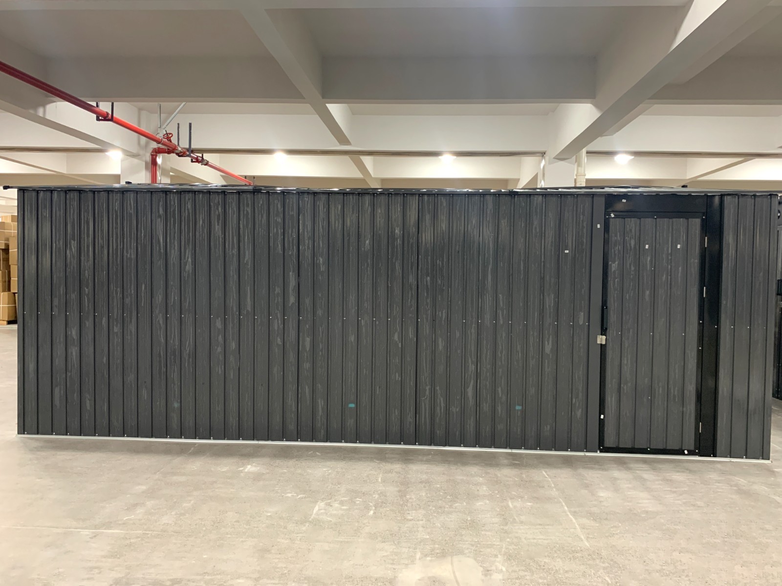 13x20ft Heavy Duty Galvanized Steel Garage Shed, Protective Film, Car Storage