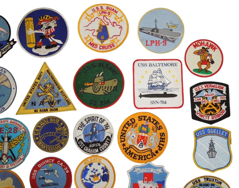 Original Vietnam Ships and Stations Patch Lot 12