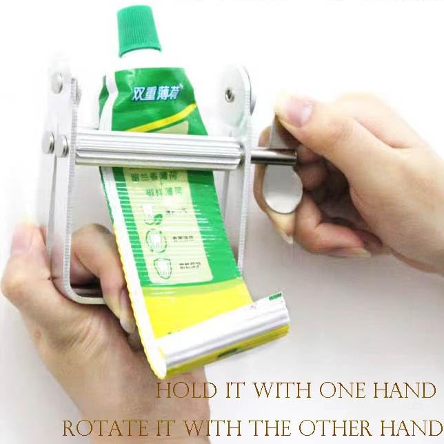 Toothpaste Squeezer, Full Metal Tube Squeezer Toothpaste Dispenser Tool Multi...