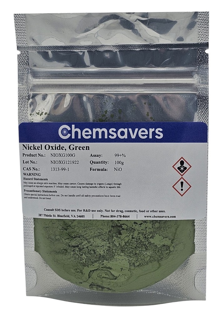 Nickel Oxide, Green, 99+%, 100g
