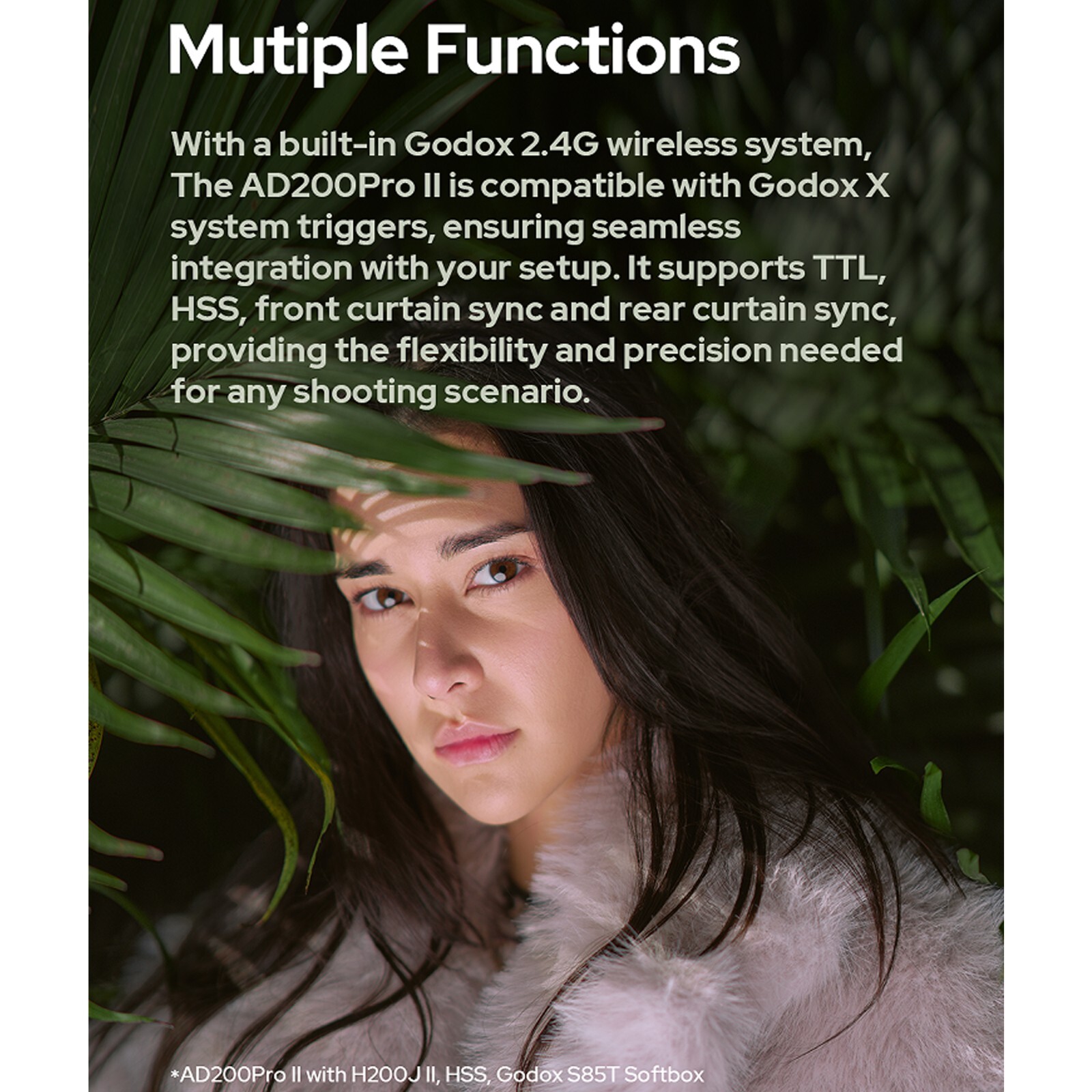 US Godox AD200ProII 2.4G TTL HSS Outdoor Flash Light Speedlite VS AD200Pro AD200