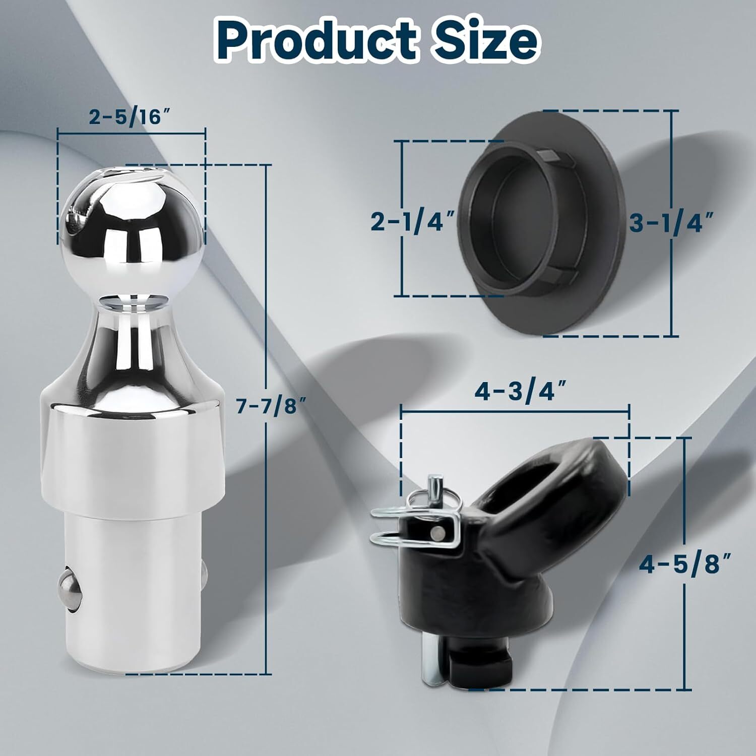 60638 Gooseneck Hitch Ball Kit Compatible With Dodge Ram 2500 3500 2013-2024