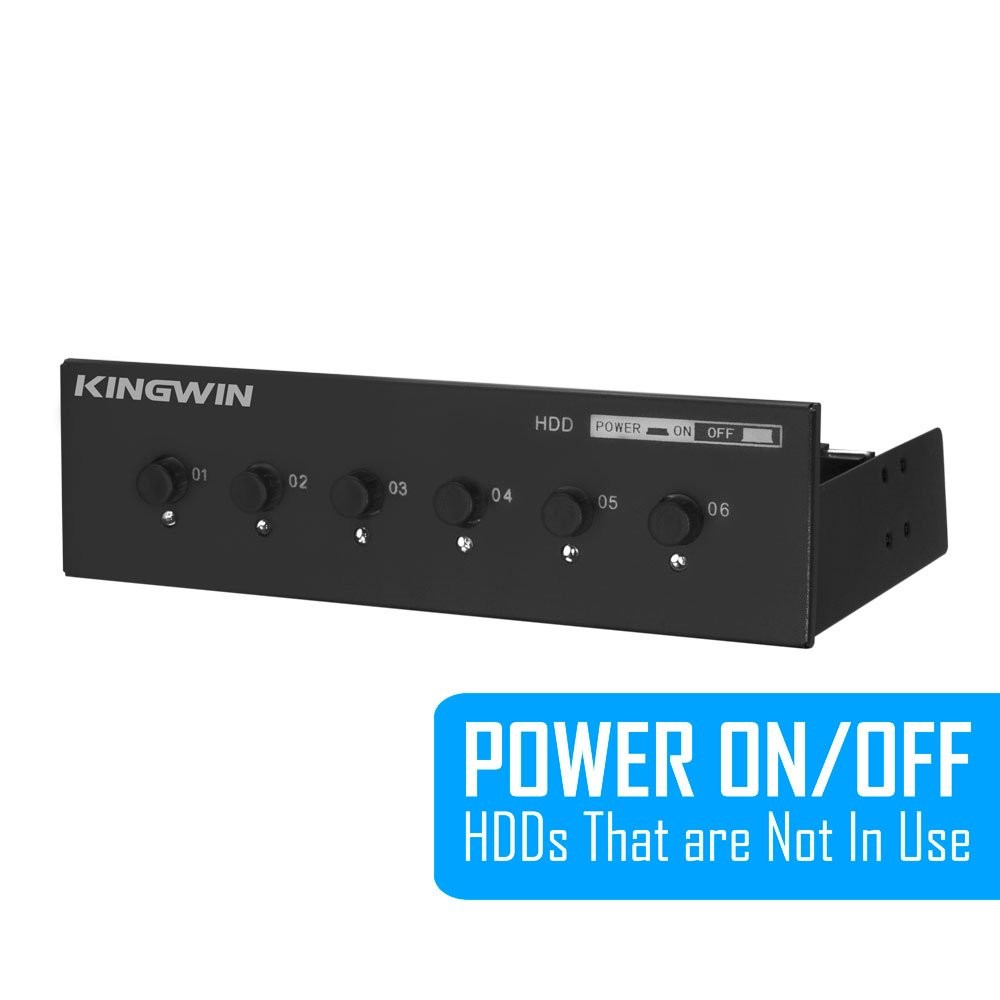 Kingwin Hard Drive Power Switch Module for 2.5 inch/3.5 POWER SWITCH, Black