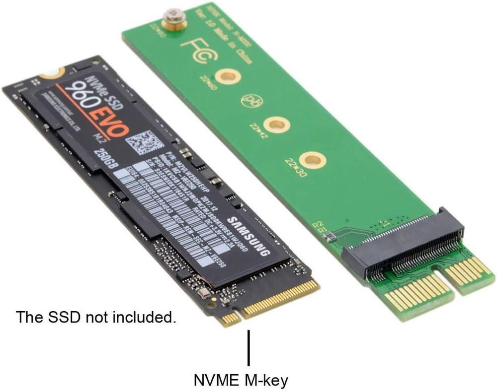 Lightweight PCIe 3.0 X1 Adapter for M-key M.2 NGFF - Maximum Data Performance