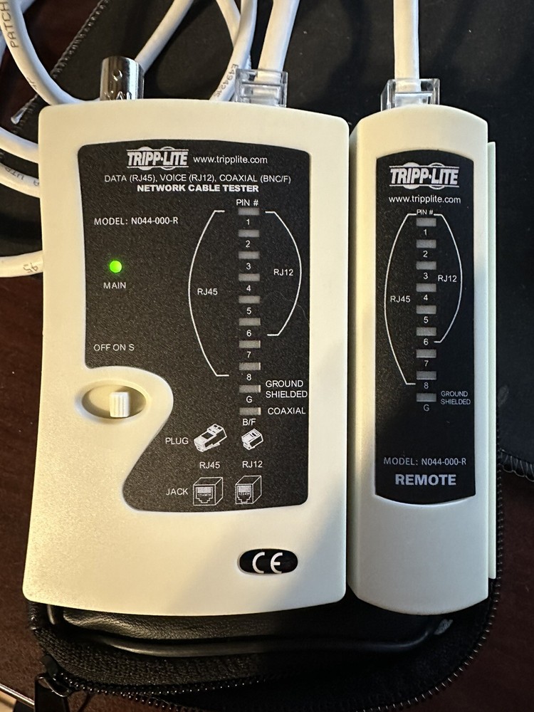 Tripp Lite N044-000-R Multi-Function Network Cable Tester w/ Zipper Pouch