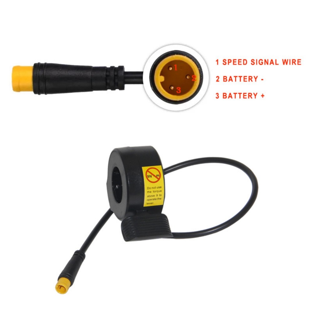 Thumb Throttle Waterproof Plug Speed Control Finger Accelerator for E-Bikes New