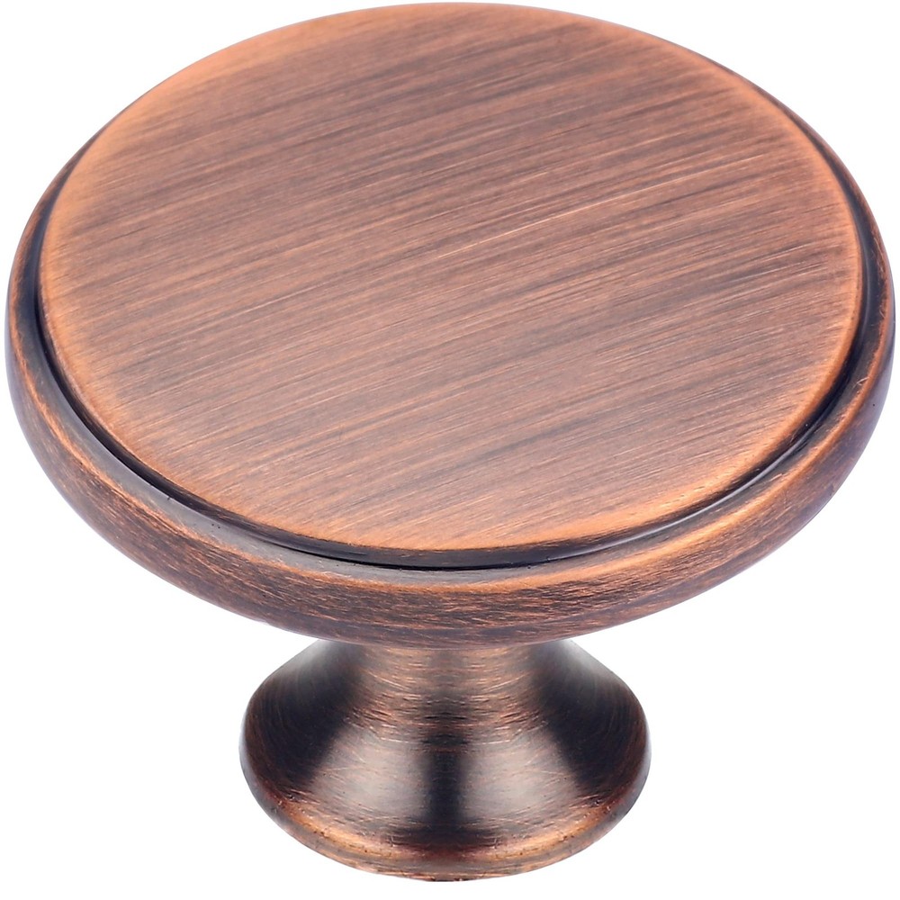2 Pack Round Shape Drawer Pulls Red Bronze Stylish Kitchen Cabinet Vintage Br...