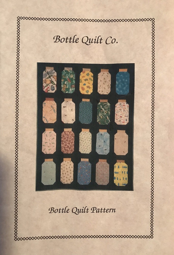Quilt Pattern “Bottles” 38”x48”