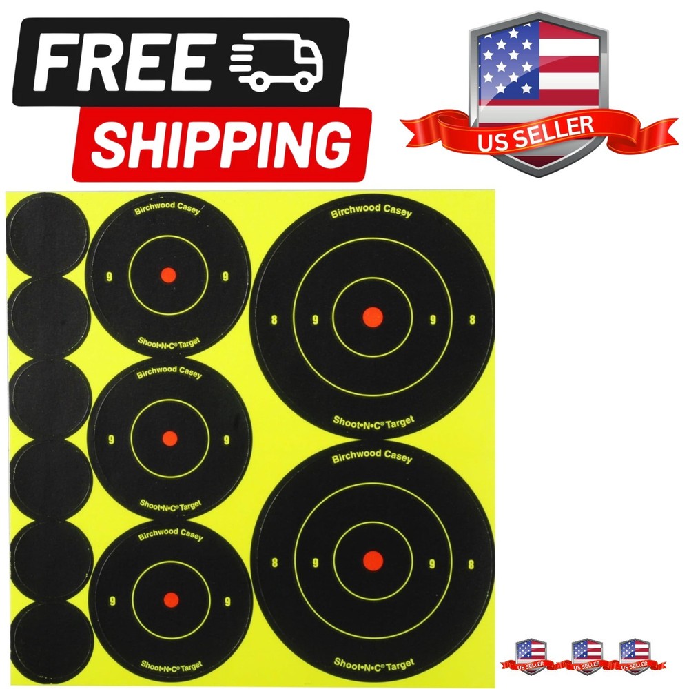 Pack Reactive Targets - Highly Visible Instant Feedback Self-Adhesive Shootin...