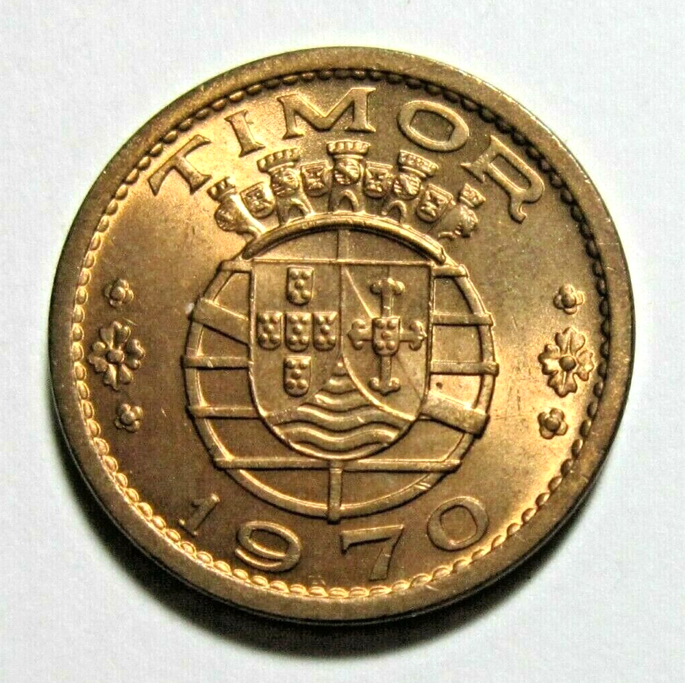 PORTUGUESE TIMOR. 50 CENTAVOS, 1970. UNCIRCULATED.