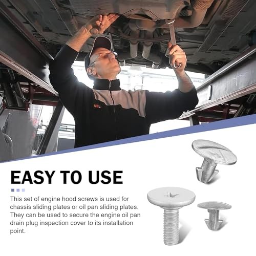 MLY 14 PCS Lower Engine Cover Skid Plate Screw, Engine Splash Shield Hardware