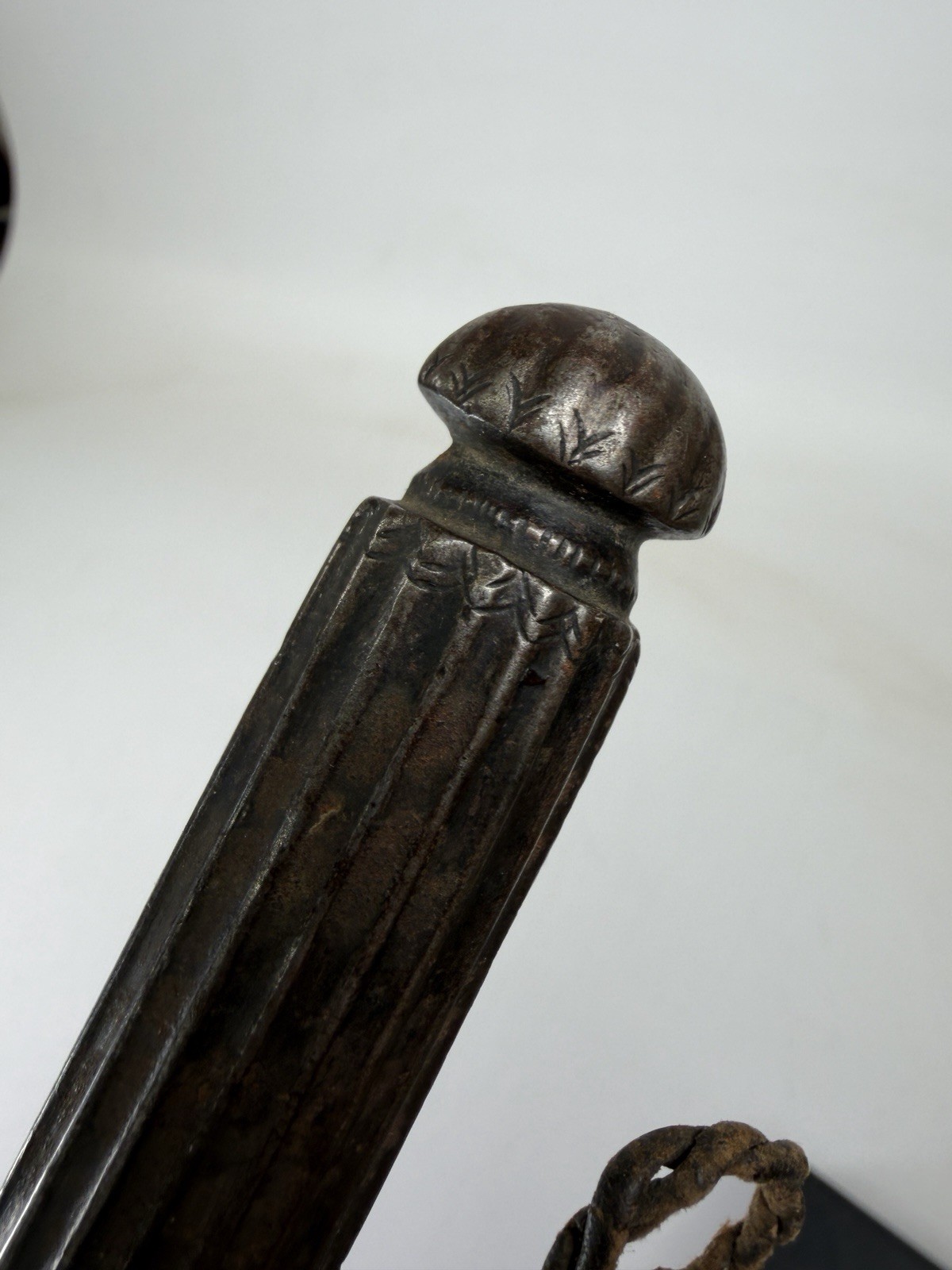 Finely Chased Iron Pen Case Scabbard Holder Tibet Tibetan 17-18TH Century