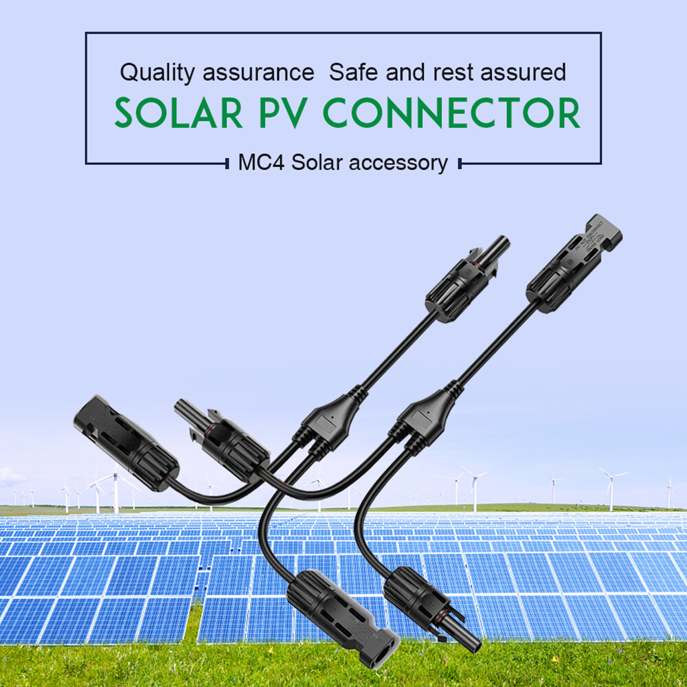 Solar Connectors Y Branch Adapter Cable Wire Plug Tool for Solar Panel Extension