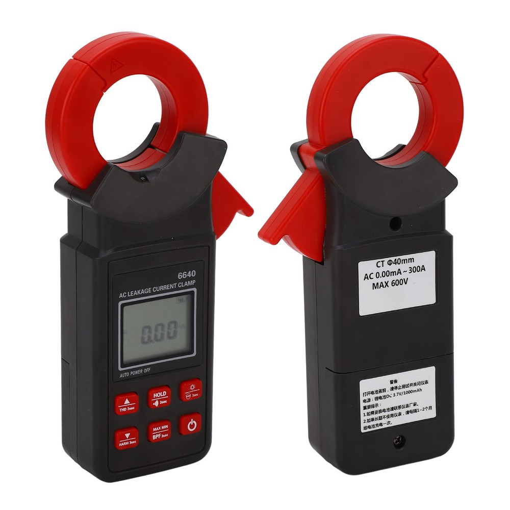 Clamp Current Meter Multifunction High Accuracy AC Leakage Current Clamp Tester